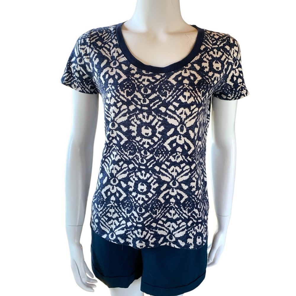 Ralph Lauren all cotton tribal print ring neck tee size medium